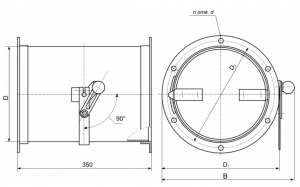 АЗД-133, АЗД-136 круглая с ручным управлением (схема)